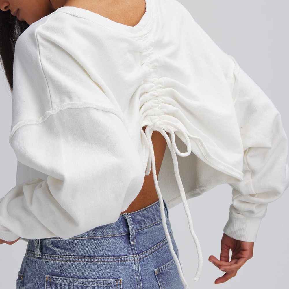 Free People Bae cinch sweatshirt